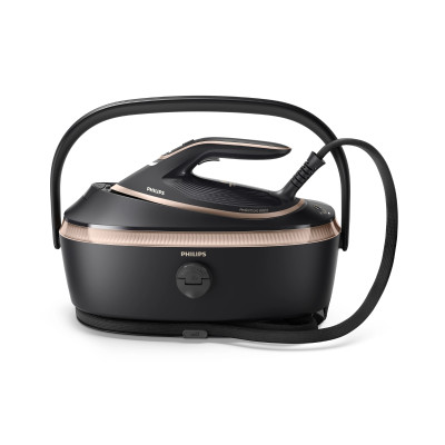Philips Парогенератор Philips PerfectCare 8000, 3120Вт, 1400мл, паровий удар -800гр, верт. відпарювання, нерж. сталь, чорний