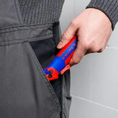 Milwaukee Ніж монтерський KNIPEX, вигнуте лезо, до 7мм, 0.065кг