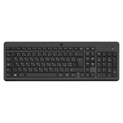 HP Клавіатура мембранна 220, 104key, WL, EN/UK, чорний