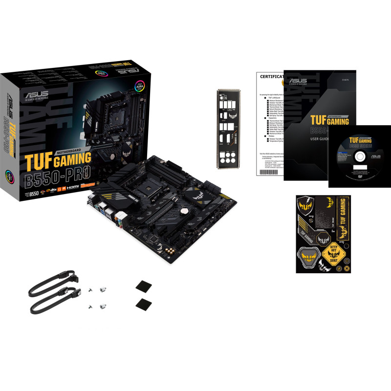 ASUS Материнcька плата TUF GAMING B550-PRO sAM4 B550 4xDDR4 M.2 HDMI DP ATX