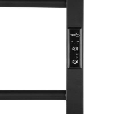 ARDESTO Рушникосушка електрична Square-TR K, 570х430х80мм, таймер-регулятор, сталь, чорний матовий ARDESTO Рушникосушка електрична Square-TR K, 570х430х80мм, таймер-регулятор, сталь, чорний матовий