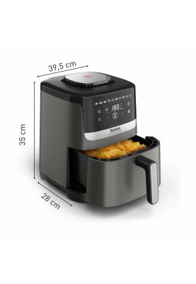 Tefal Мультипіч Easy Fry Silence, 1670Вт, чаша-5л, сенсорне управління, 10 програм, пластик, темно сірий-чорний