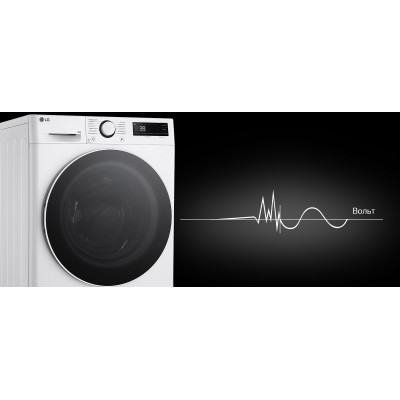 LG Пральна машина фронтальна, 8кг, 1200, A, 48см, дисплей, пара, інвертор, білий