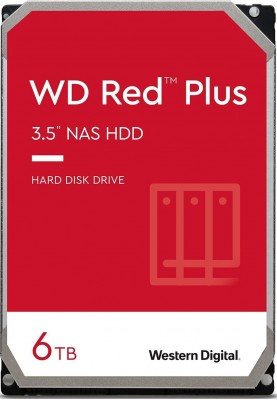 WD Жорсткий диск 6TB 3.5" 5400 256MB SATA Red Plus NAS