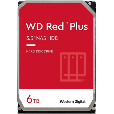 WD Жорсткий диск 6TB 3.5" 5400 256MB SATA Red Plus NAS