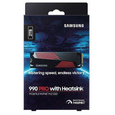 Samsung Накопичувач SSD M.2 2TB PCIe 4.0 990PRO + радіатор