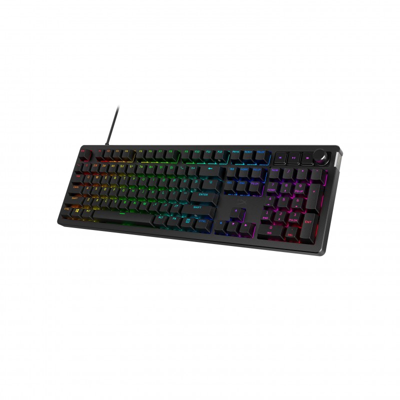 HyperX Клавіатура механічна Alloy Rise 106key, Red, USB-A, EN/UA, RGB, чорний