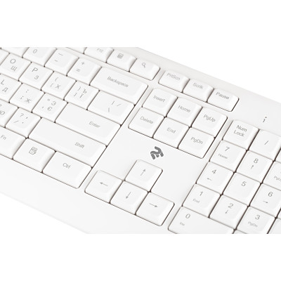 2E Клавіатура KS220 WL White