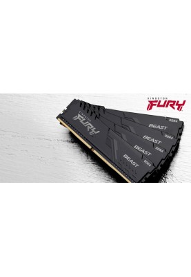 Kingston Пам'ять ПК DDR4 16GB 3200 FURY Beast