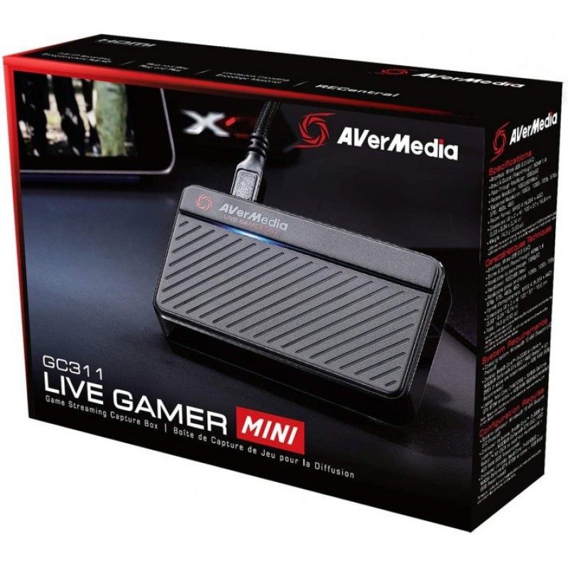 AVerMedia Пристрій захоплення відео Live Game Portable MINI GC311 Black