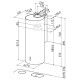 Faber Витяжка купольна, 37см, 1102м3ч, Cylindra 2 Ev8 2El Xh890, нерж