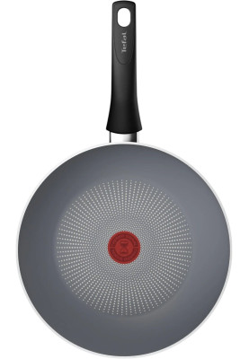 Tefal Сковорода ВОК Halo, 28см, алюміній, бакеліт, сірий