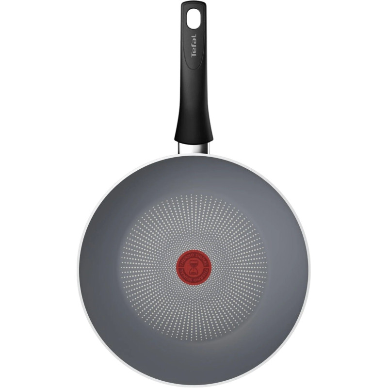 Tefal Сковорода ВОК Halo, 28см, алюміній, бакеліт, сірий