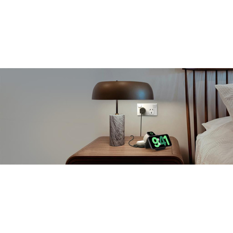Belkin Зарядний пристрій бездротовий 3в1 Travel Pad Wireless Qi2 15Вт, чорний