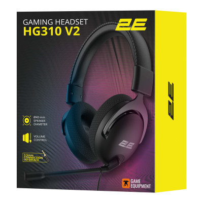 2E Gaming Гарнітура ігрова 2E GAMING HG310 V2, mini-jack, 1.5м, чорний