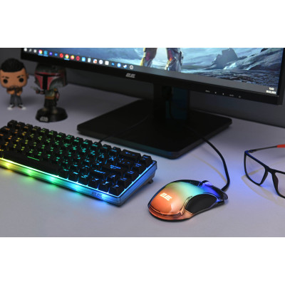 2E Gaming Клавіатура KG345 RGB 68key USB Transparent
