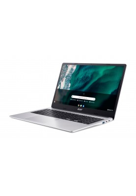 Acer Ноутбук Chromebook CB315-4H 15" FHD IPS, Intel P N6000, 8GB, F128GB, UMA, ChromeOS, сріблястий