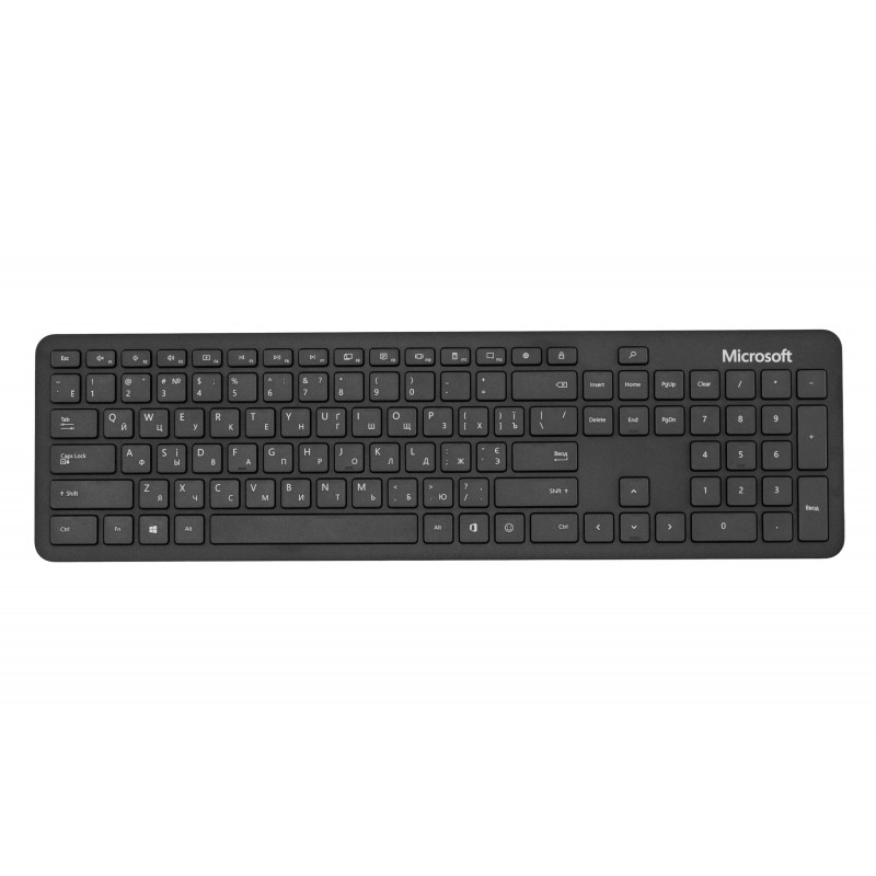 Microsoft Клавіатура мембранна Bluetooth Keyboard 115key, BT, EN/UK/RU, чорний