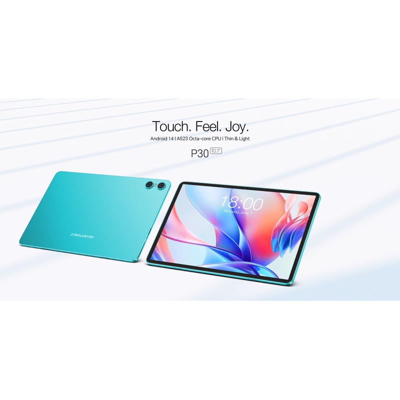 TECLAST Планшет P30 10,1" 4ГБ, 64ГБ, 6000мА•год, Android, блакитний