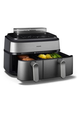 Philips Мультипіч Ovi Dual Steam 2750Вт, чаша-3+6л, сенсорне управл., 12 авто. программ, пластик/метал