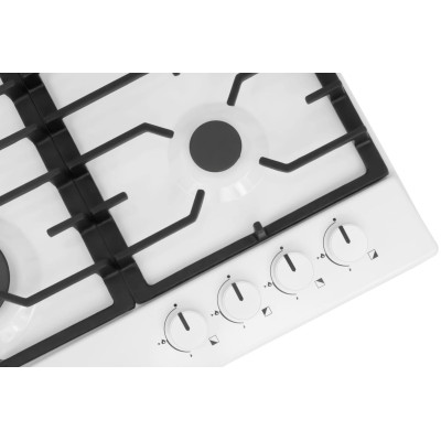 Hansa Варильна поверхня газова, 59см, чавун, біла Hansa Варильна поверхня газова, 59см, чавун, біла