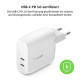 Belkin Зарядне пристрій мережевий 40Вт 2хUSB-С PD, білий