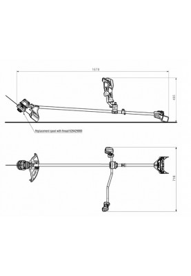 Metabo Мотокоса садова акумуляторна FSB 36-18 LTX BL 40, 18В, 40см, нитка 2мм, 0-6000об/хв, 3.5кг, без АКБ та ЗП