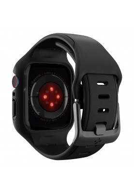 Spigen Чохол та ремінець 2в1 для Apple Watch 45mm Liquid Air Pro, Black