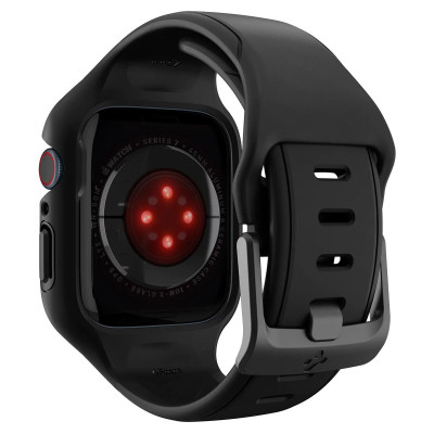 Spigen Чохол та ремінець 2в1 для Apple Watch 45mm Liquid Air Pro, Black