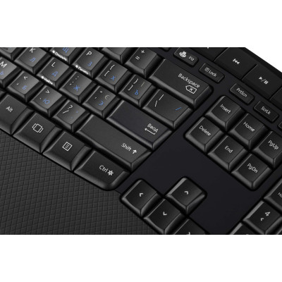 Microsoft Комплект Comfort Desktop 5050 125key, WL, EN/UKR/RU, Чорний
