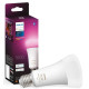 Philips Hue Лампа розумна E27, 15W(100Вт), 2000K-6500K, RGB, ZigBee, Bluetooth, димування