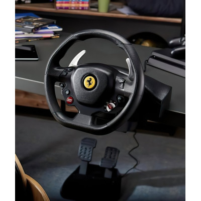 Thrustmaster Кермо та педалі для PC/PS4/PS5 T80 FERRARI 488 GTB EDITION Thrustmaster Кермо та педалі для PC/PS4/PS5 T80 FERRARI 488 GTB EDITION