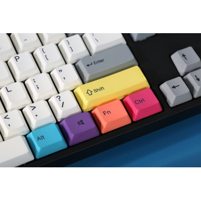 Varmilo Клавіатура механічна APT108 CMYK, K-Prestige Silent, WL/USB-A, White Led