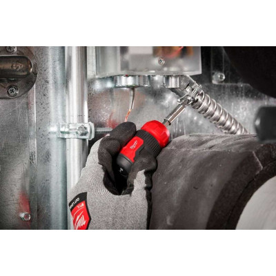 Milwaukee Викрутка , 8 насадок, руків'я двокомпонентне, PH1,PH2,PZ1,PZ2,T15,SL 0.6x4.5,SL 1.2x6.5мм