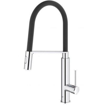 Grohe Змішувач для кухні  Concetto, довж.виливу - 235мм, поворотний/гнучкий, 1важіль, хром