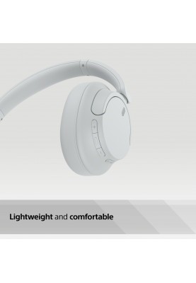 Sony Навушники Over-ear WH-CH720N BT 5.2, ANC, SBC, AAC, Wireless, Mic, Білий