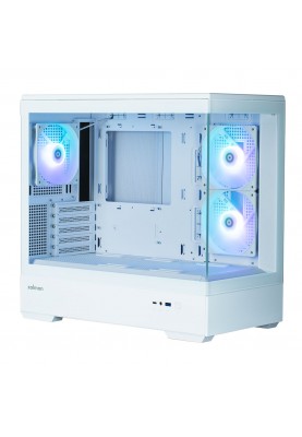 Zalman Корпус P30 без БЖ 1xUSB3.0, 1xUSB Type-C 3x120мм ARGB VGA 420мм LCS ready TG Front/Side Panel mATX білий