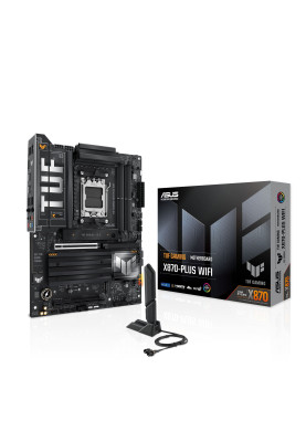 ASUS Материнська плата TUF GAMING X870-PLUS WIFI sAM5 X870 4xDDR5 M.2 HDMI WiFi BT ATX