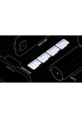 Samsung Карта пам'яті microSD 128GB C10 UHS-I R180MB/s PRO Endurance + SD