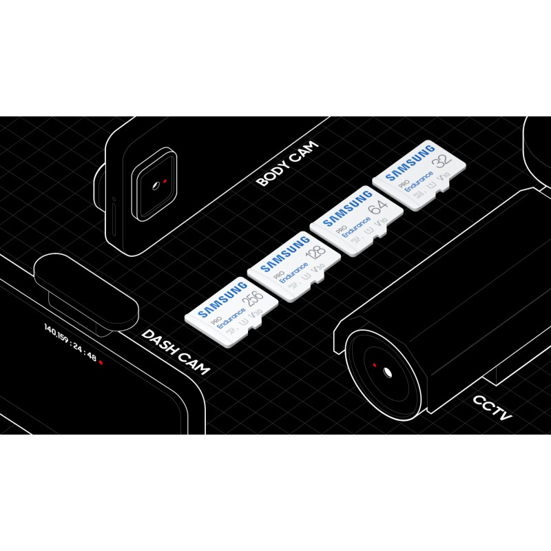 Samsung Карта пам'яті microSD 128GB C10 UHS-I R180MB/s PRO Endurance + SD