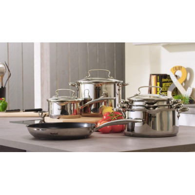 Tefal Каструля з кришкою, DUETTO+, 18 см, 2л, нержавіюча сталь