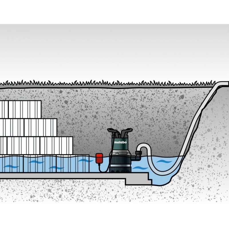 Metabo Насос занурювальний комбінований TPS 16000 S COMBI, 970Вт