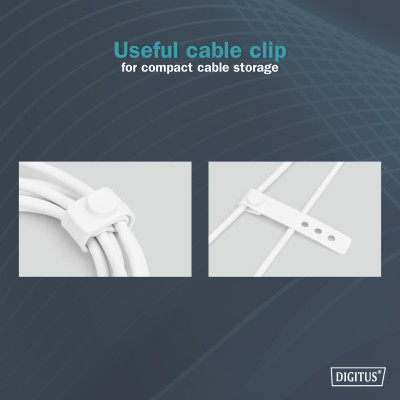 Digitus USB-A > Lightning заряджання/синхронізації, 1м, USB 2.0, 12W, силіконовий, білий