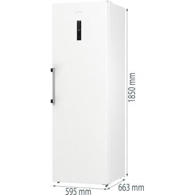 Gorenje Холодильна камера Gorenje, 185x60х66, 398л, А++, дисплей, зона св-ті, білий