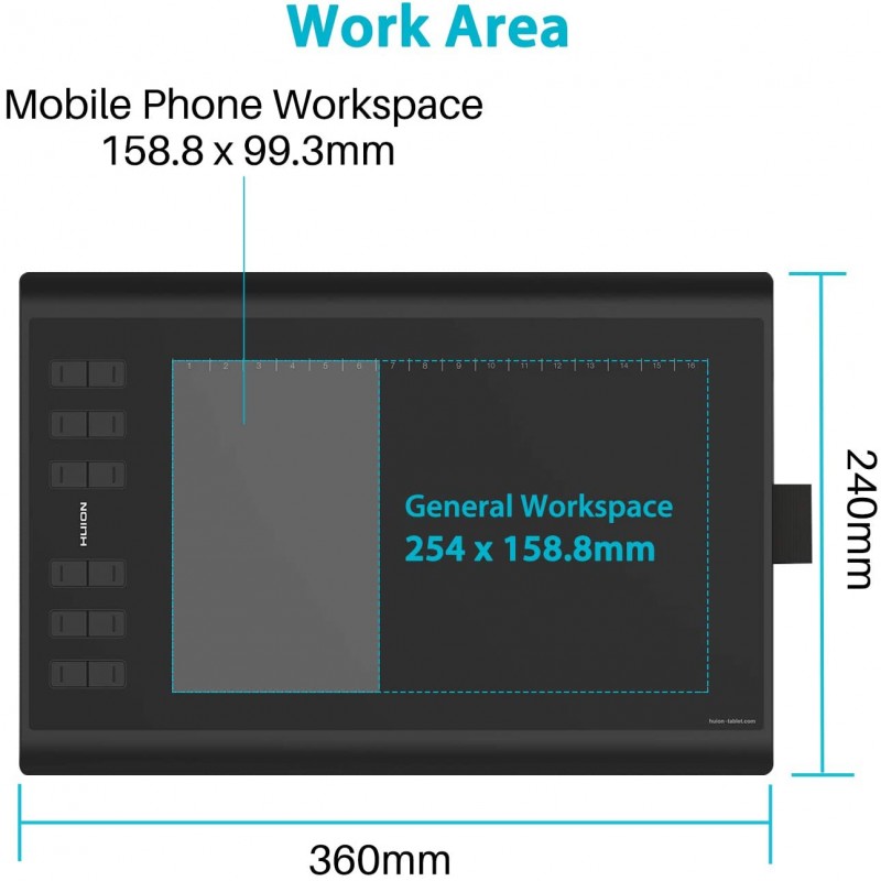 Huion Графічний планшет Huion H1060P