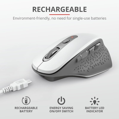 Trust Миша Ozaa Rechargeable WL BLACK