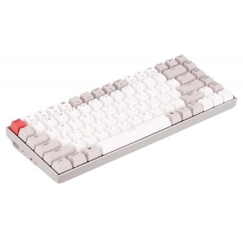 Keychron Клавіатура механічна K2 84Key, Gateron G PRO Blue, BT/USB-A, EN/UKR, No Led, Grey