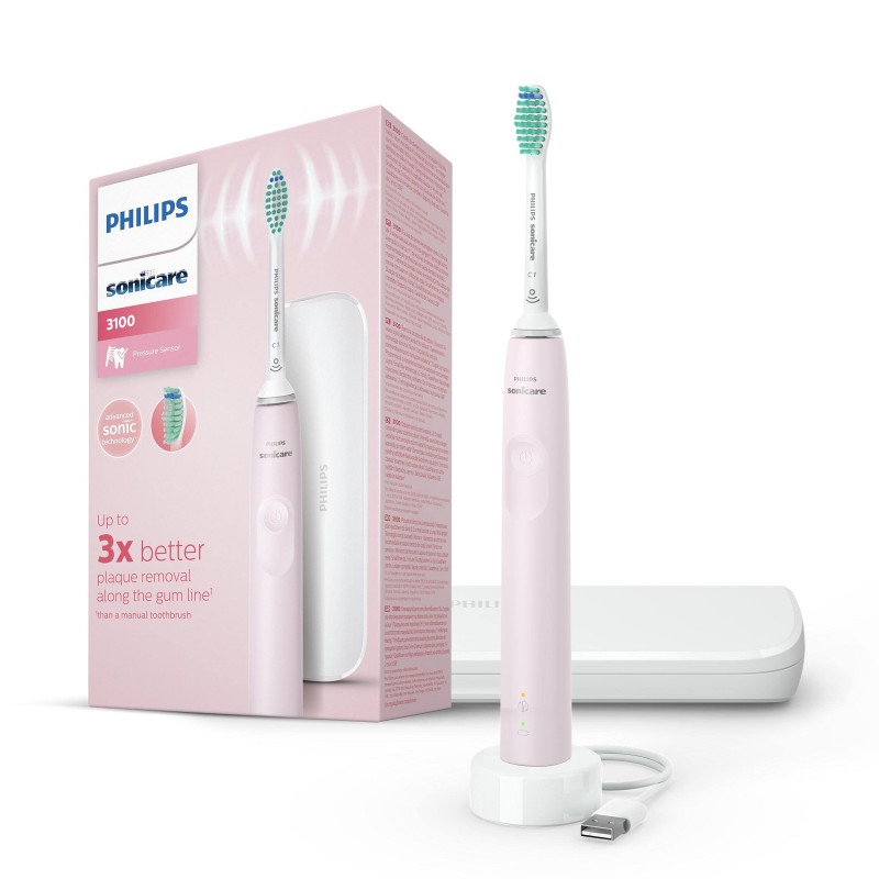 Philips Щітка зубна електр. Sonicare Gemini 3100, 31т. колив/хв, насадок-1, футляр, рожевий