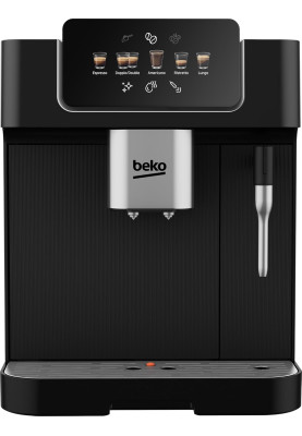 Beko Кавомашина Beko 2.0л, зерно, ручний капучинатор, авторецептів - 5, чорний