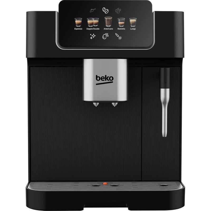 Beko Кавомашина Beko 2.0л, зерно, ручний капучинатор, авторецептів - 5, чорний